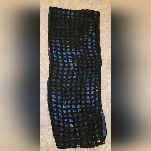 Galaxy Knit Mesh Infinity Scarf - Picture 1 of 5